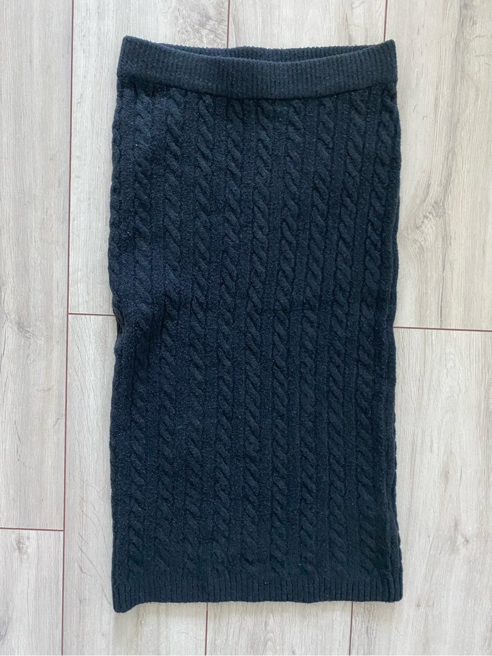 Joe Fresh - Black Cable-Knit Pencil Skirt